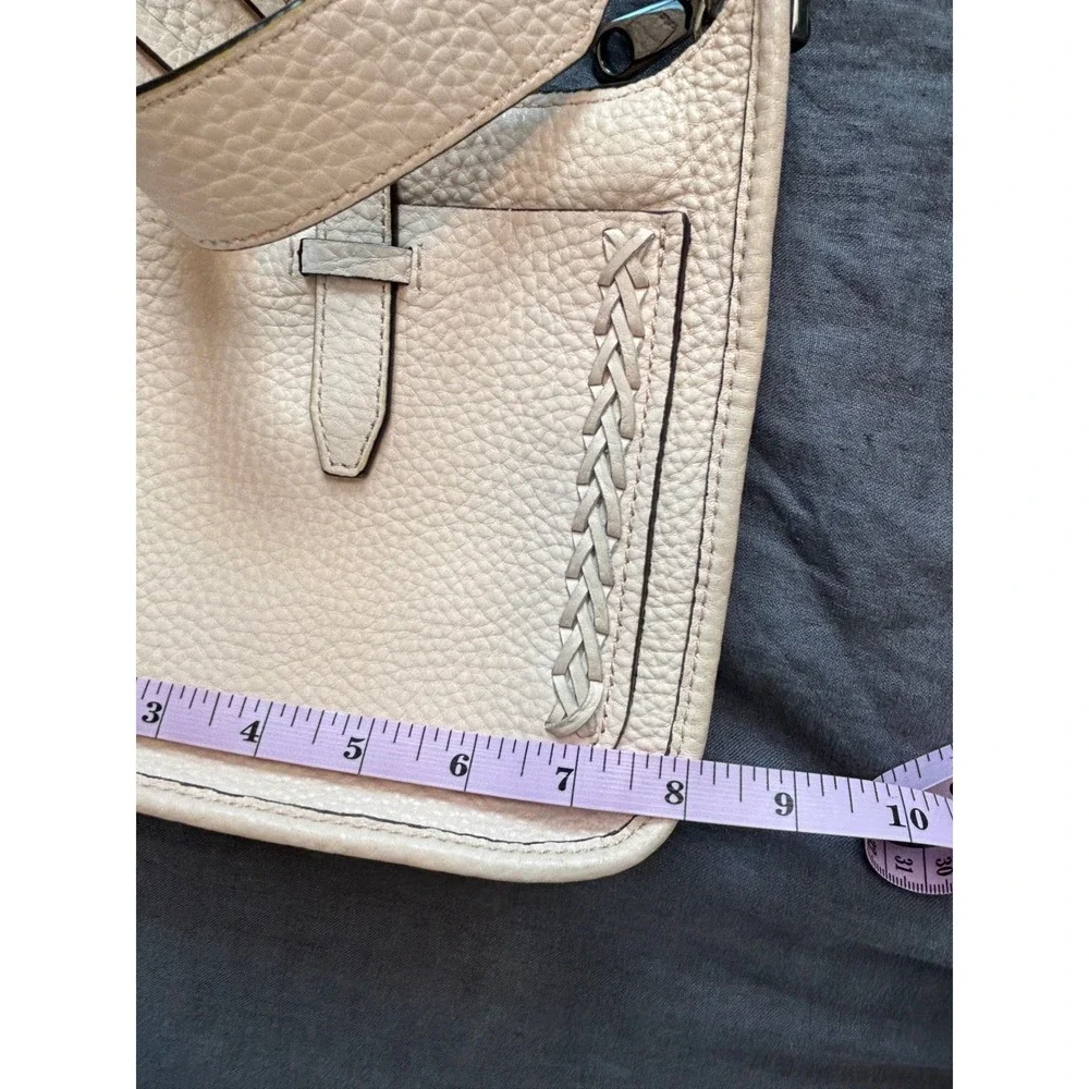 Rebecca Minkoff Pebbled Leather Whipstitched Crossbody Blush Nude Indie Sleaze - Picture 6 of 12